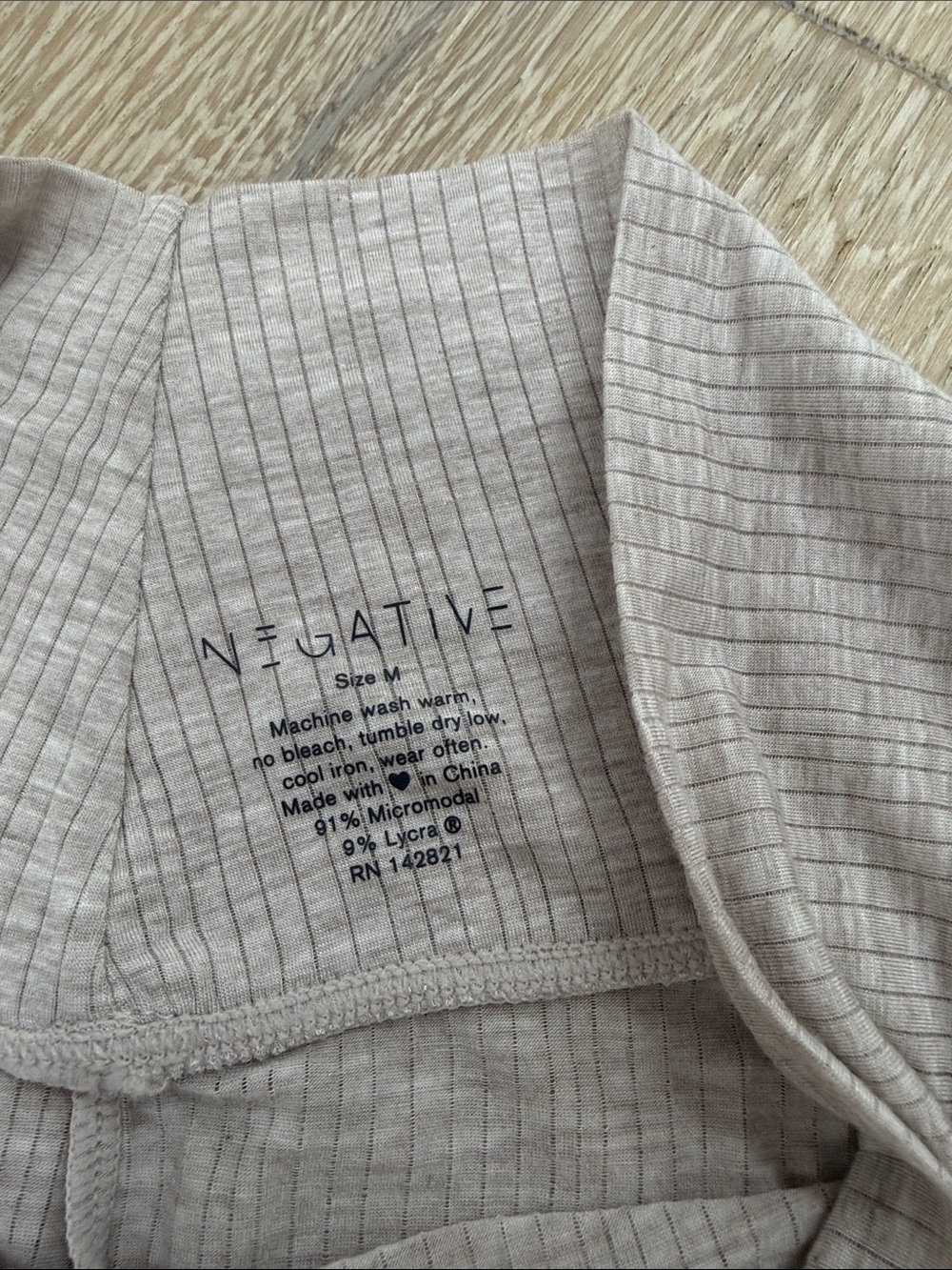 Negative Underwear whipped mini short sand medium - Picture 4 of 5